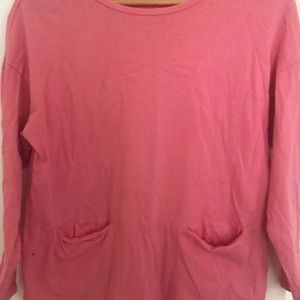 Pink long sleeve top